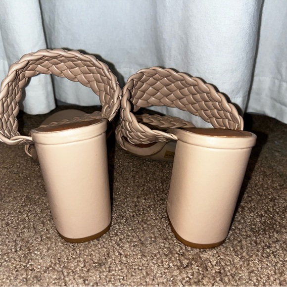 Beige chunky heel sandal - Picture 6 of 8